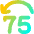 Button Jump Backward 75 Icon from Flex Gradient Set