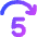 Button Jump Forward 5 Icon from Flex Gradient Set