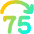 Button Jump Forward 75 Icon from Flex Gradient Set