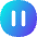 Button Pause Circle Icon from Flex Gradient Set