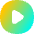 Button Play Circle Icon from Flex Gradient Set