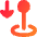 Arcade Stick Move Down Icon from Flex Gradient Set