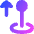 Arcade Stick Move Up Icon from Flex Gradient Set