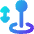 Arcade Stick Move Vertical Icon from Flex Gradient Set