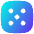 Dice 5 Icon from Flex Gradient Set