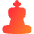 Chess King Icon from Flex Gradient Set