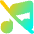 Music Note Off 2 Icon from Flex Gradient Set