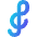 Music Note Trebble Clef Icon from Flex Gradient Set