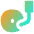 Record Player Icon from Flex Gradient Set