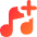 Add To Playlist Icon from Flex Gradient Set