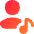 Artist Song Icon from Flex Gradient Set