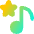 Favorite Star Playlist Icon from Flex Gradient Set