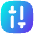 Equalizer Icon from Flex Gradient Set
