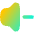 Volume Down Icon from Flex Gradient Set