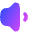 Volume Level Low Icon from Flex Gradient Set