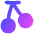 Cherries Icon from Flex Gradient Set