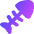 Fish Bones Waste Icon from Flex Gradient Set