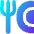 Fork Plate Icon from Flex Gradient Set