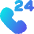 Call Center Support Service Icon from Flex Gradient Set
