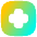 Sign Cross Square Icon from Flex Gradient Set