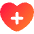 Heart Cross Icon from Flex Gradient Set