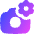 Camera Setting Gear Icon from Flex Gradient Set