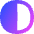 Left Half Shadow Circle Icon from Flex Gradient Set