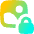 Landscape Lock Icon from Flex Gradient Set