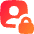 Portrait Lock Icon from Flex Gradient Set