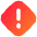 Warning Diamond Icon from Flex Gradient Set