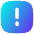 Warning Square Icon from Flex Gradient Set