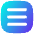 Align Three Horizontal Square Icon from Flex Gradient Set