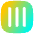 Align Three Vertical Square Icon from Flex Gradient Set