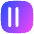 Align Two Left Square Icon from Flex Gradient Set