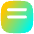 Align Two Top Square Icon from Flex Gradient Set