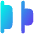 Distribute Left Icon from Flex Gradient Set
