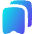 Double Bookmark Icon from Flex Gradient Set