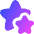 Double Star Icon from Flex Gradient Set