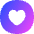 Heart Circle Icon from Flex Gradient Set