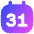Monthly Calendar Icon from Flex Gradient Set
