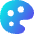 Paint Palette Icon from Flex Gradient Set