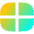 Rectangle Split Quarters Icon from Flex Gradient Set