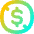 Non Commercial Dollars Icon from Flex Gradient Set