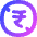 Non Commercial Rupee Icon from Flex Gradient Set