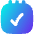 Notepad Check Icon from Flex Gradient Set