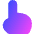 Hand Cursor Icon from Flex Gradient Set