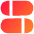 Dashboard Horizontal Pills Split 2 Icon from Flex Gradient Set