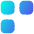 Dashboard Square Three Icon from Flex Gradient Set