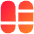 Dashboard Vertical Pills Split 4 Icon from Flex Gradient Set