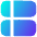 Dashboard Vertical Rectangle Split Left Icon from Flex Gradient Set